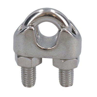 10mm Wire Rope / Cable Grip / Clamp Stainless Steel 316 Marine Grade DK48