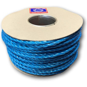 10mm x 100M Trade REELS EVERLASTO Blue Polypropylene Poly Rope Multi-Purpose Rope