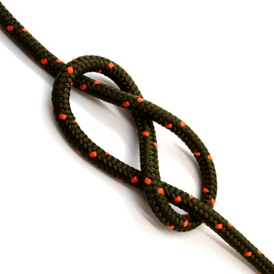 10mm x 20 metres / 65.6 ft of Camo Polypropylene Rope, Solid Braided ...