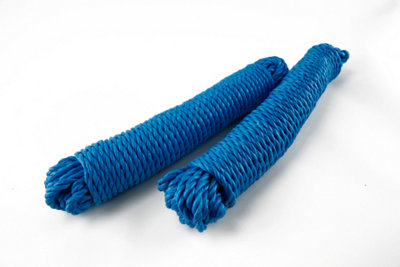 10MM X 27M BLUE POLYPROPYLENE LORRY ROPE HANK