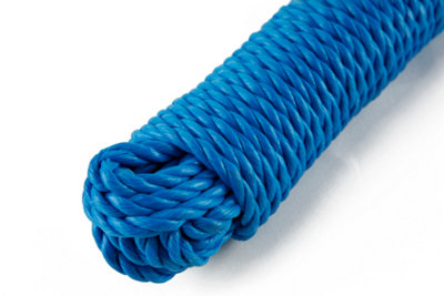 10MM X 27M BLUE POLYPROPYLENE LORRY ROPE HANK
