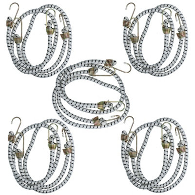 10pc 36" / 900mm Heavy Duty Bungee Cord Strap Tie Down Holder Metal