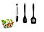 10pc Kitchen Utensil Set Silicone Scraper Brush Spoon Tong Whisk Turner