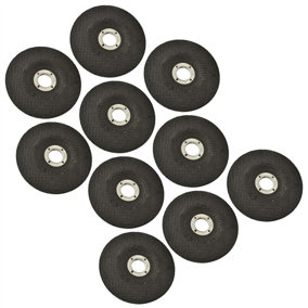 10pc Metal Grinding Angle Grinder Disc 115mm 4-1/2in Depressed Centre