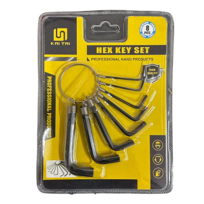 10PC METRIC HEXAGON KEY SET 1.5-10MM