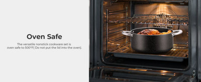 10Pc Nonstick Cookware Set , Induction Ready