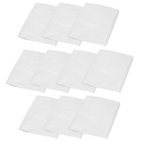 10pc Polythene Dust Sheets Cover For Decorating Painting Waterproof 9ft x 12ft