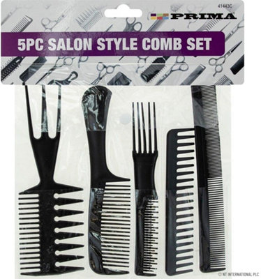10Pc Salon Style Comb Set Hairdressing Wide Tooth Styling Hair Stylist