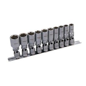 10pc Sockets With Universal Joints Deep 3/8in. Drive 10-19mm (CT2108)