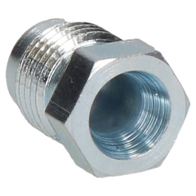 10pc Steel Male Brake Pipe Union Short Fittings 1/2" X 20 UNF For 5/16" Brake Pipe Pipe & Bar Benders