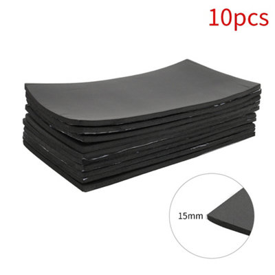 10Pcs 15mm Car Sound Deadening Closed Cell Foam Heat Insulation Sound Material Heat Barrier