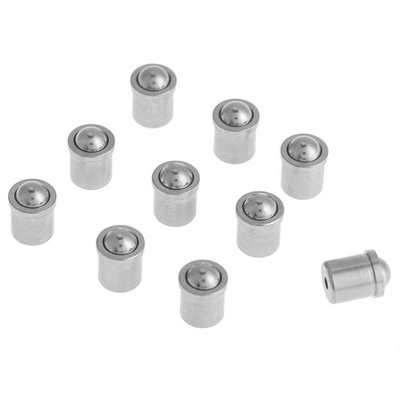 10pcs 304 Stainless Steel Push Fit Ball Spring Plungers,5mmx6mm Size