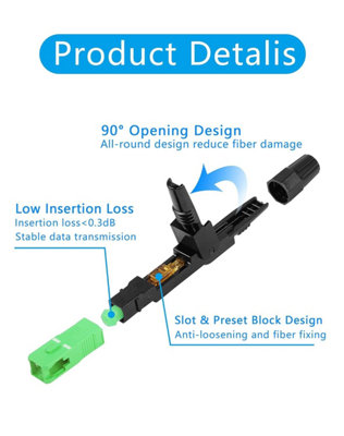 Green Connector SC/APC Optical Connector/cool Fibe... – Vicedeal