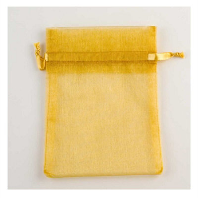 10pcs Gold Luxury Organza Gift Bags 15x12cm Jewellery Pouches XMAS Wedding Party Candy Favour - 4