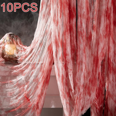 10PCS Horror Halloween Party Decoration Haunted Houses Doorway Outdoors ...