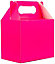 10Pcs Hot Pink Colour Cardboard Lunch Takeaway Birthday Wedding Carry Meal Food Cake Party Box Childrens Loot Bags