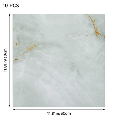 10Pcs Marble Texture Self Adhesive PVC Peel and Stick Flooring Tiles ...