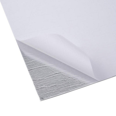 10PCS Marble Tile Stickers for Kitchen Bathroom Backsplash PVC Waterproof Oil Proof DIY Self Adhesive 60x30cm(White) - 4