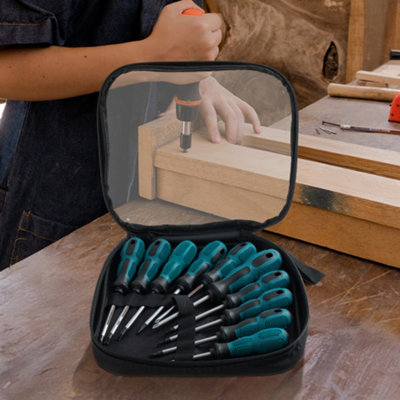 10pcs Mixed Size Screwdriver Carry Bag Set