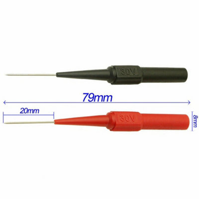 10PCS Multimeter Test Lead Back Probes Sharp Needle Micro Pin For ...