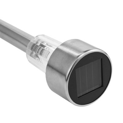 10Pcs Outdoor Stainless Steel Solar-Powered Pathway Lights Ground lights - 7