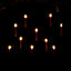 10pcs Premier 15cm Floating Red Static Flicker Battery Candle with Remote Control in Warm White