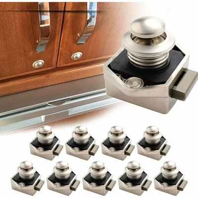 10pcs Push Button Keyless Latch Keyless Door Lock Latch Button for RV ...