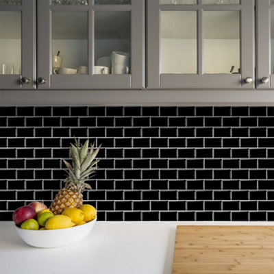 10Pcs Self-Adhesive PET+PU Peel and Stick Backsplash Tiles for Kitchen ...