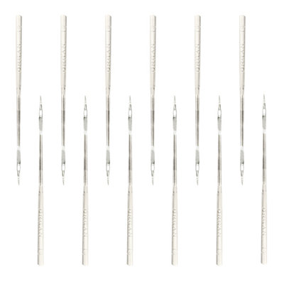 10pcs Sewing Machine Needles Universal Fits Size SY3355 DPX17 75/11, Silver