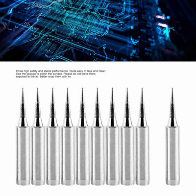 10Pcs Sharp Soldering Replacement Solder Iron Tips Station Tool 900M-T-I