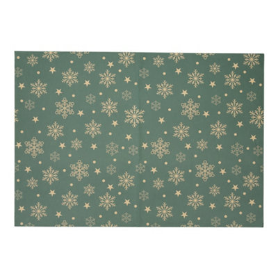 10pcs Snowflake Christmas Kraft Wrapping Paper Green for Christmas Gift and Craft Wrapping 70cm L x 50cm W Price Comparisons | Compare The Build