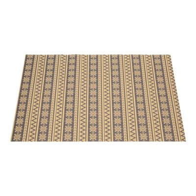 10pcs Snowflake Pattern Christmas Rustic Kraft Wrapping Paper Sheets 76cm L x 50cm W