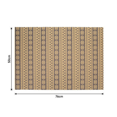 10pcs Snowflake Pattern Christmas Rustic Kraft Wrapping Paper Sheets 76cm L x 50cm W - 5