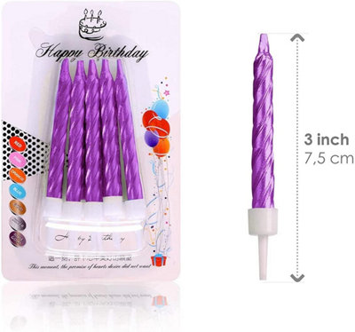 10pcs Spiral Candles for Birthday Wedding Anniversary Dinner Party Cake Topper Table Decorations