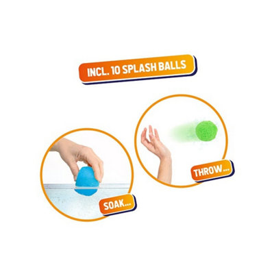 10PCS Water Splash Balls with 2 Buckets Reusable Water Balloon Pool ...