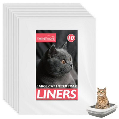 10pk Extra Large Cat Litter Tray Liners XL 56 x 70cm Disposable Cat Litter Bags XL Cat Tray Liners