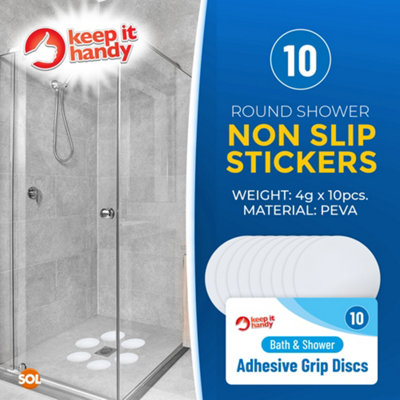 10pk Round Shower Non Slip Stickers-  Non Slip Stickers for Shower - 3