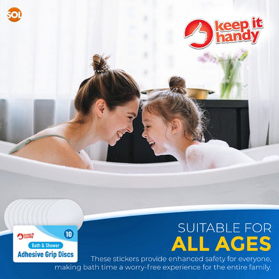10pk Round Shower Non Slip Stickers-  Non Slip Stickers for Shower - 6