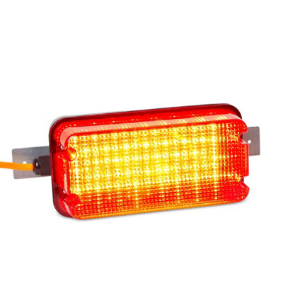 10W 110V Bulkhead c/w Red Diffuser 1M Cable & Bracket Bar, HSSL/10BH-RED