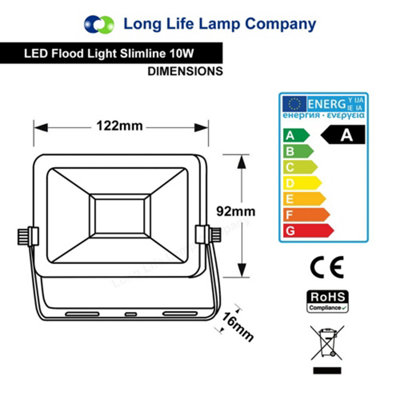 10w LED Outdoor Floodlight Waterproof White
