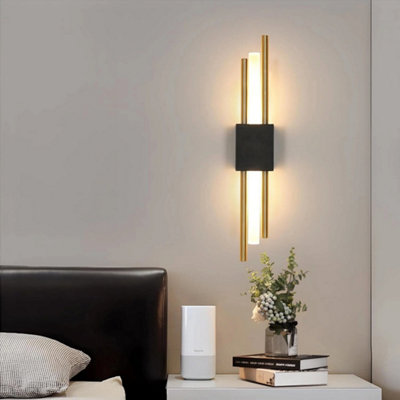 10W Modern LED Wall Lamp 3000K Creative Long Parallel Wall Light ...
