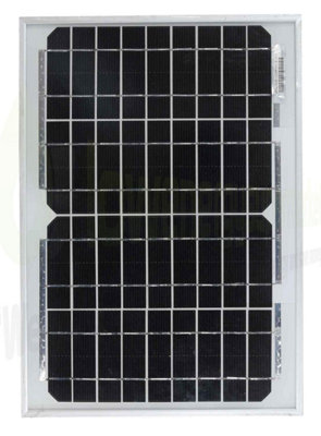 10w Mono  Solar Panel with 4M cable and clips