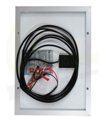 10w Mono  Solar Panel with 4M cable and clips