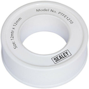 10x 12mm x 12m White PTFE Water Pipe Thread Seal Tape Watertight Plumbing Wrap