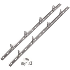 10x 2.4m Ultimate Universal Stainless Steel Wall Starter Kit - Includes All Fixings