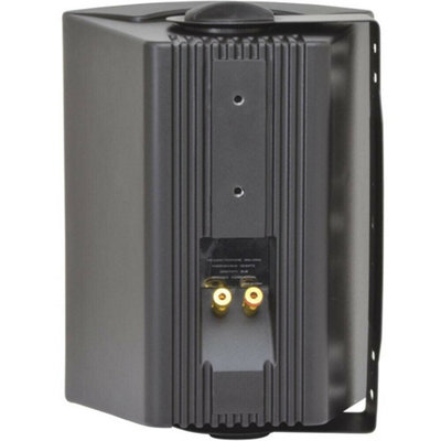 10x 90W Black Wall Mounted Stereo Speakers 5.25" 8Ohm Quality Home Audio Music