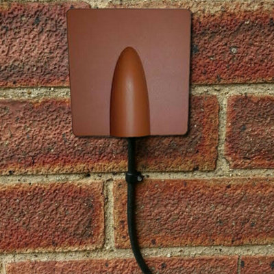 2 Brick Buster Plate Cable Wall Entry Tidy Cover Exterior Outdoor