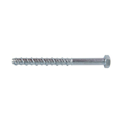 10x Concrete Masonry Bolts M12 x 150mm Outdoor Rated Self Tapping Thunderbolts