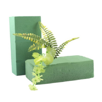 10x Decoris Green Floristry Foam Brick For Fresh Floral Craft Flower Arranging Block