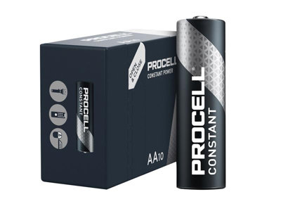 10x Duracell S19029 AA PROCELL Alkaline Constant Power Industrial Batteries